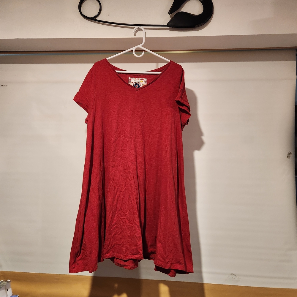 C&C California Red Midi Dress